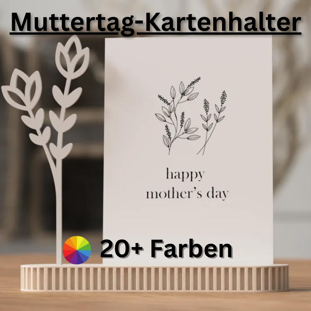 Muttertags-Foto-Kartenhalter – 3D-gedruckter Herzständer für Fotos & Karten | Geschenk für Mama | Dekoration zum Muttertag aus PLA, Kunststoff – 3D-Druck von G3DprintsDE