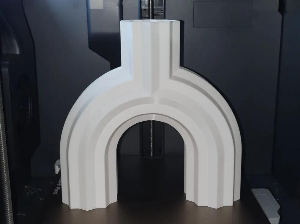 3D-gedruckte Vase „Modern“ – Elegantes Rippendesign, Wasserdicht, Minimalistische Deko, Über 20 Farben verfügbar aus PLA, Kunststoff – 3D-Druck von G3DprintsDE