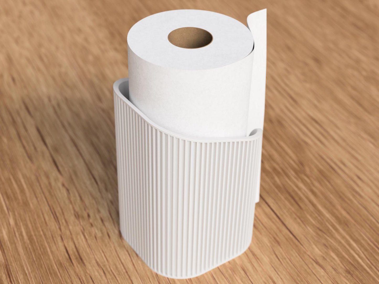 Papierrollenhalter „Japandi“ | Moderner Küchenrollenständer aus 3D-Druck | Minimalistisches Design | 20+ Farben | Handgefertigt
