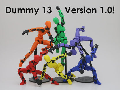 Dummy 13 Actionfigur 3D-Print Bewegliche Roboterfigur Sammler Custom Dekoration Cartoon Geschenk Accessoires Zeichnen Kunst Bastler aus PLA, PETG – 3D-Druck von G3DprintsDE