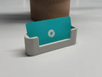 Business Card Holder 3D gedruckt moderner Visitenkartenhalter Japandi oder Strukturiert 92 mm Kartenformat aus PLA, Kunststoff – 3D-Druck von G3DprintsDE