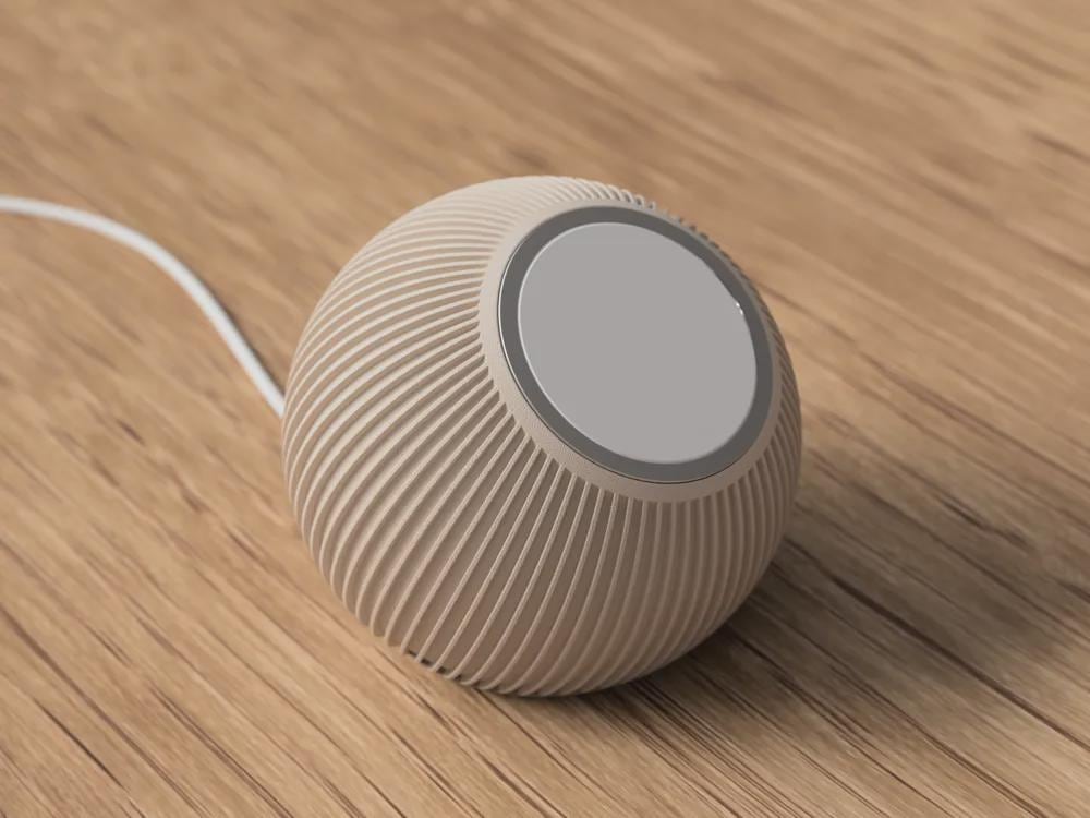 MagSafe Phone Charger Stand 3D gedruckt – gerippter Japandi‑Style, kompatibel mit 25 W MagSafe Charger, stilvoller Handyständer