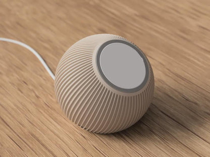 MagSafe Phone Charger Stand 3D gedruckt – gerippter Japandi‑Style, kompatibel mit 25 W MagSafe Charger, stilvoller Handyständer