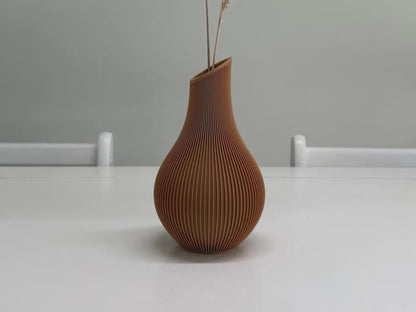 Japandi Vase „Shizu“ – 3D-gedruckt | Minimalistische Deko | Skandinavisches Design | Modern | Handgefertigt aus PLA