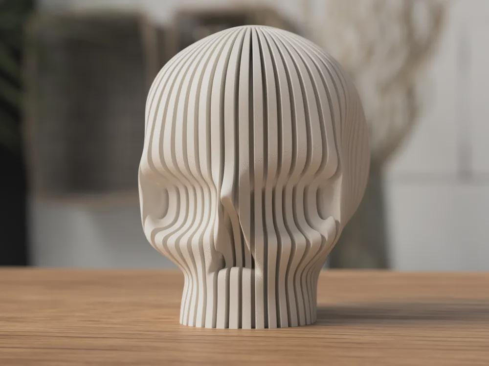Schädel Teelichthalter – 3D-gedruckt | Gothic Deko | Halloween Kerzenhalter | Skull Candle Holder | Handgefertigt aus PLA