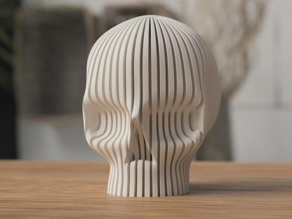 Schädel Teelichthalter – 3D-gedruckt | Gothic Deko | Halloween Kerzenhalter | Skull Candle Holder | Handgefertigt aus PLA