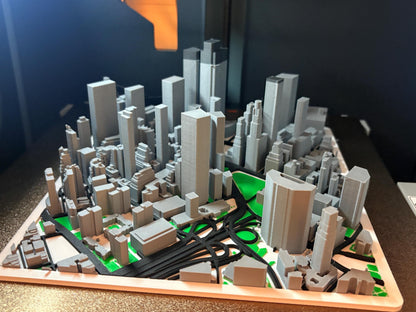 Personalisierte 3D-Karte – Stadtmodell als Deko