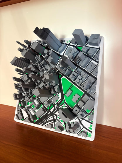 Personalisierte 3D-Karte – Stadtmodell als Deko | Dein Wunschort als 3D-Druck | Geschenkidee | Karte als Relief | Handmade in Germany