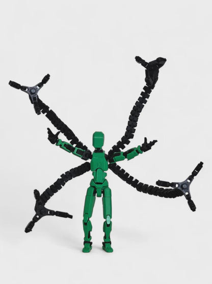 Dummy Octopus – 3D-gedruckte Tentakel-Figur kompatibel mit Dummy 13 – beweglich, sammelbar, custom Actionfigur Zubehör