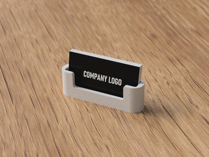 Business Card Holder 3D gedruckt moderner Visitenkartenhalter Japandi oder Strukturiert 92 mm Kartenformat aus PLA, Kunststoff – 3D-Druck von G3DprintsDE