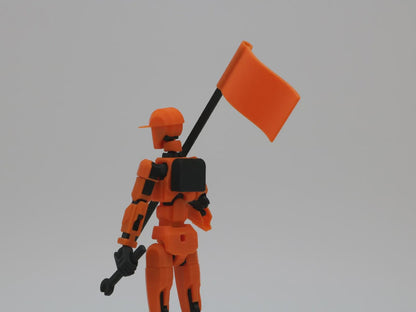 Dummy 13 Zubehör-Set – 3D-gedruckt für Actionfiguren – Schwert, Pistole, Rucksack, Hut u. mehr – kompatibel mit Dummy13 Figur aus PLA, PETG – 3D-Druck von G3DprintsDE