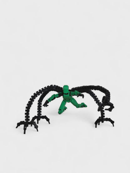 Dummy Octopus – 3D-gedruckte Tentakel-Figur kompatibel mit Dummy 13 – beweglich, sammelbar, custom Actionfigur Zubehör
