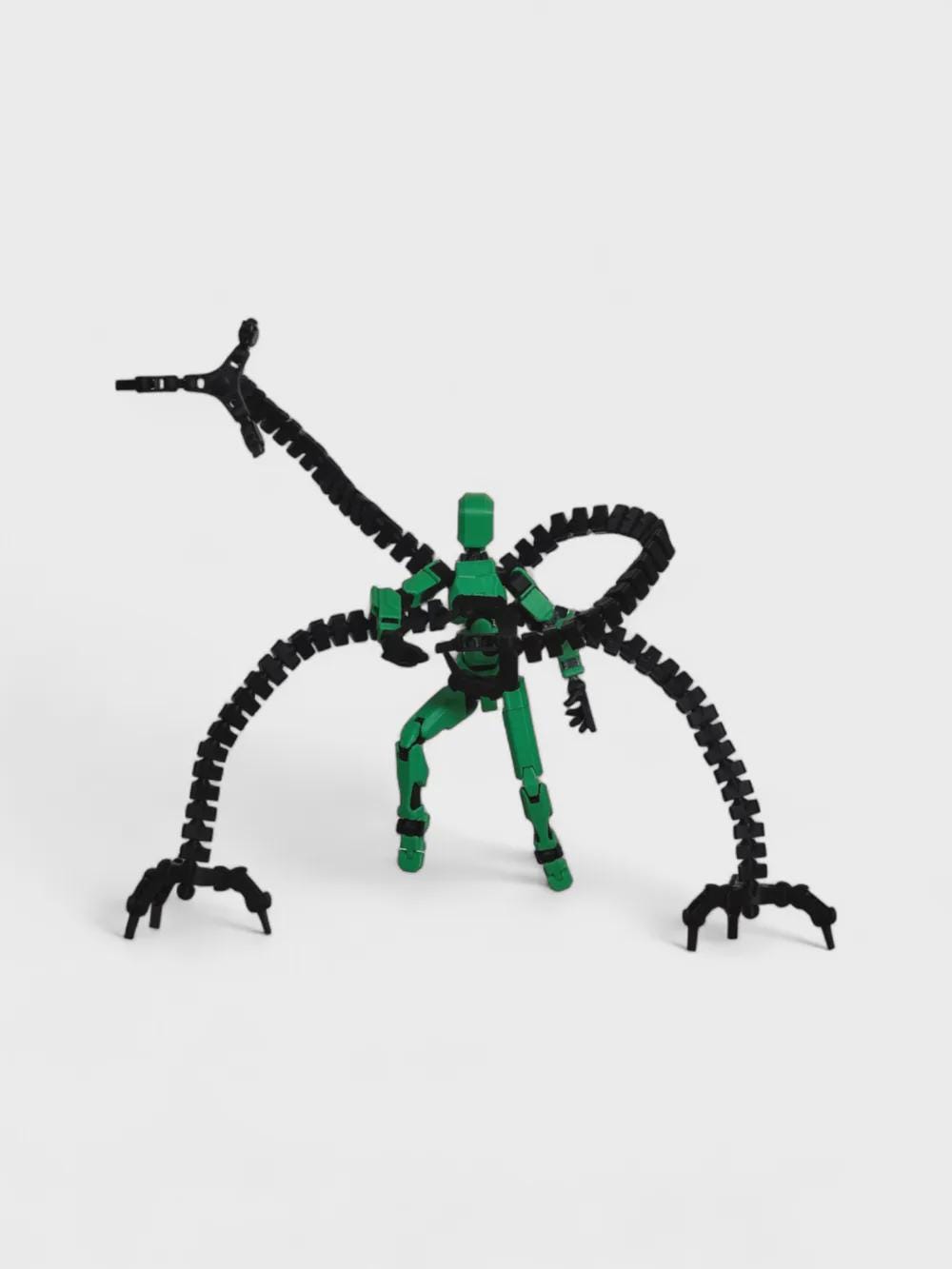 Dummy Octopus – 3D-gedruckte Tentakel-Figur kompatibel mit Dummy 13 – beweglich, sammelbar, custom Actionfigur Zubehör