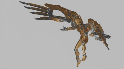 Vulture Dummy – 3D-gedrucktes Flügel-Modul für Dummy 13 – detailreich, beweglich & sammelbar