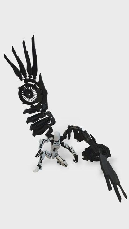 Vulture Dummy – 3D-gedrucktes Flügel-Modul für Dummy 13 – detailreich, beweglich & sammelbar