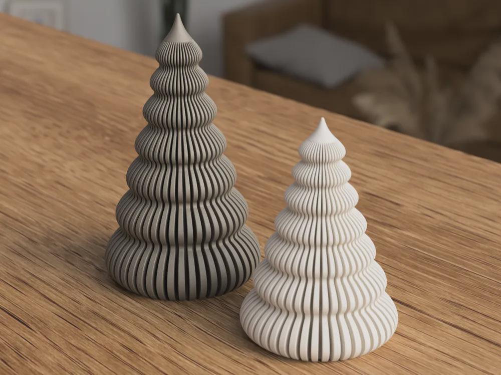 Weihnachtsbaum – 3D-gedruckte LED-Deko | Minimalistische Weihnachtsbäume, Handmade, Skandi Style aus PLA, Kunststoff, Plastik, Nachhaltig – 3D-Druck von G3DprintsDE
