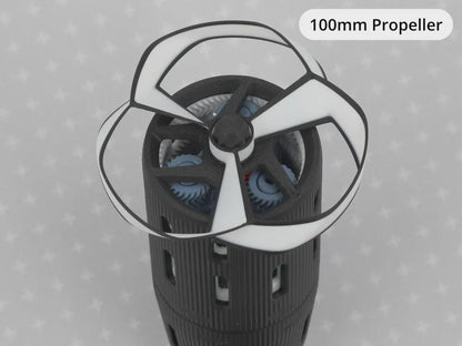 High‑Speed Propeller Launcher-SET – 3‑Stufen Planetengetriebe (1:64), bis zu 18 300 RPM, 3D‑gedruckt, Outdoor‑Toy