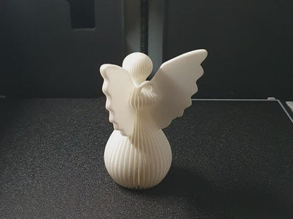 Hängender Weihnachtsengel Deko | 3D-gedruckter Engel Ornament | Baum-Anhänger Weihnachten Geschenkidee aus PLa, Kunststoff – 3D-Druck von G3DprintsDE