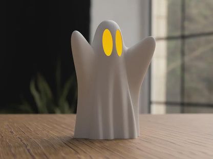 Halloween Geist Deko | 3D gedruckter Geist für LED Teelicht | Leuchtende Halloween Figur | Gruselige Herbstdeko Tischdeko Geschenk aus – 3D-Druck von G3DprintsDE