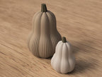 Butternut Kürbis Deko – 3D-gedruckte Herbstdekoration, minimalistische Kürbisskulptur, skandinavische Herbstdeko aus PLa, Kunststoff – 3D-Druck von G3DprintsDE