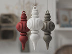 Weihnachtskugel Ornament 3D-gedruckt | Moderne Christbaumdeko | Christmas Bauble Baumschmuck Geschenkidee aus PLa, Kunststoff – 3D-Druck von G3DprintsDE
