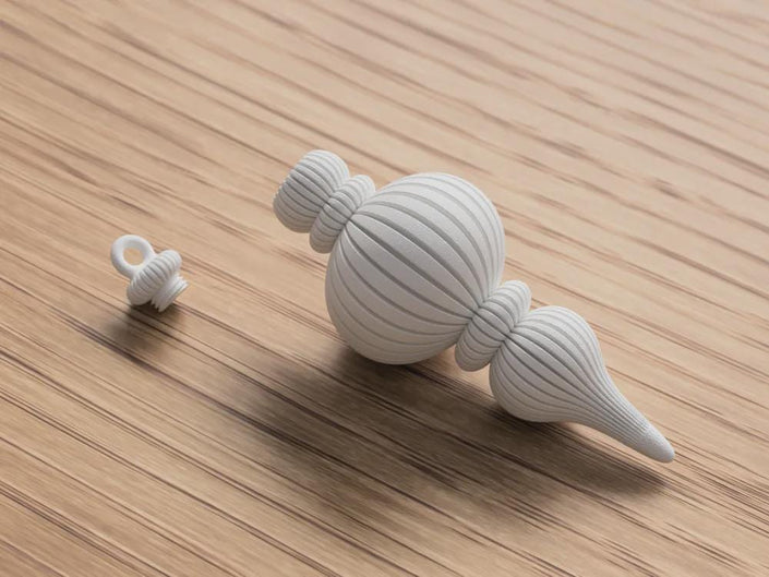 Weihnachtskugel Ornament 3D-gedruckt | Moderne Christbaumdeko | Christmas Bauble Baumschmuck Geschenkidee aus PLa, Kunststoff – 3D-Druck von G3DprintsDE