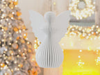 Hängender Weihnachtsengel Deko | 3D-gedruckter Engel Ornament | Baum-Anhänger Weihnachten Geschenkidee aus PLa, Kunststoff – 3D-Druck von G3DprintsDE