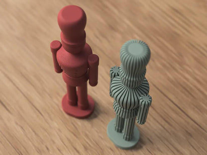 Handgefertigte Nussknacker-Dekoration - Weihnachtsdeko 3D Druck Adventsdekoration Geschenkidee aus PLA, Kunststoff, Plastik, Nachhaltig – 3D-Druck von G3DprintsDE