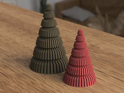 Japandi Weihnachtsbaum | Minimalistische Weihnachtsdeko | 3D-gedruckter Baum aus PLA | Skandi Deko aus PLA, Kunststoff, Plastik, Nachhaltig – 3D-Druck von G3DprintsDE