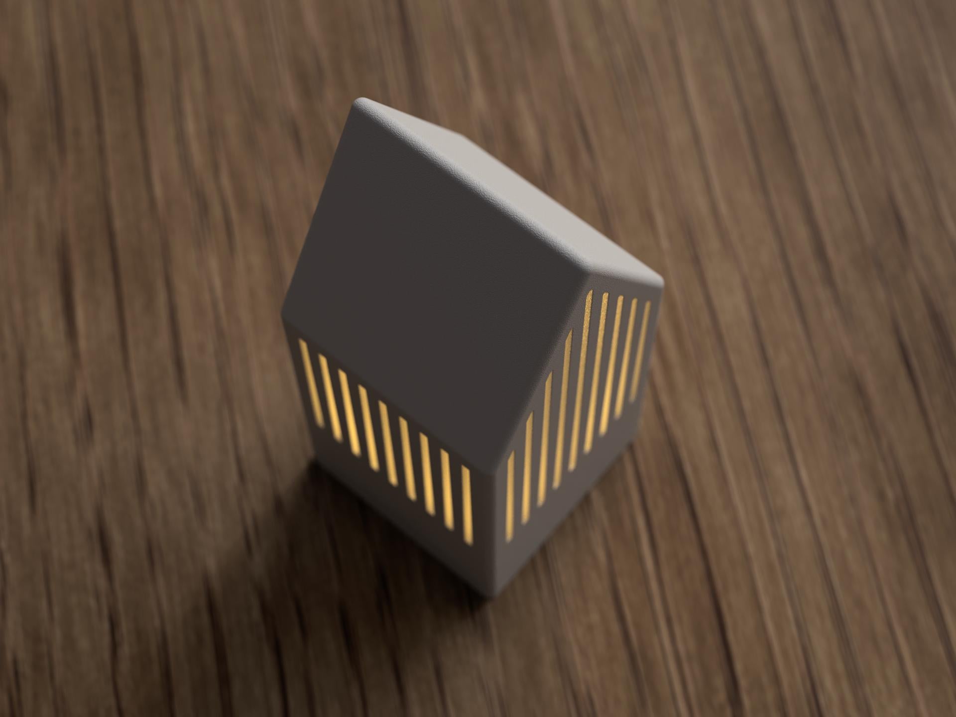 Japandi LED Teelichthaus • 3D-gedruckte Dekoration • Skandi Stil • Minimalistische Weihnachtsdeko • Geschenkidee aus PLA, Kunststoff, Plastik, Nachhaltig – 3D-Druck von G3DprintsDE