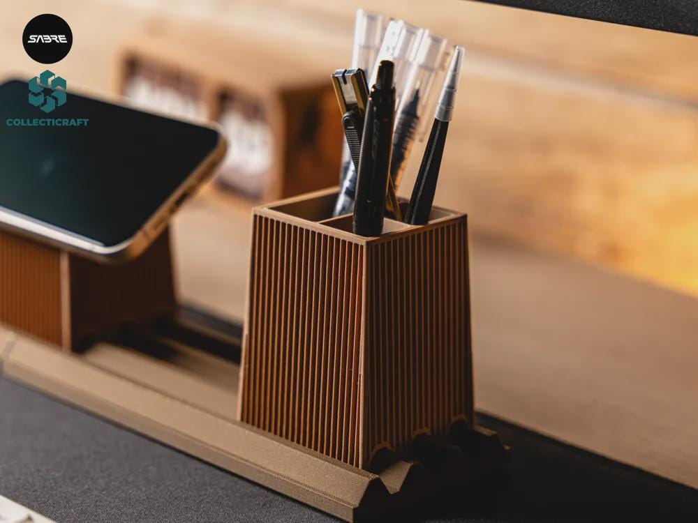 MOKU Modular Desk Add-Ons • 3D-gedruckte Schreibtisch-Erweiterungen • Pen Holder • MagSafe • Apple Watch Charger • Organizer aus PLA, Kunststoff, Plastik, Nachhaltig – 3D-Druck von G3DprintsDE