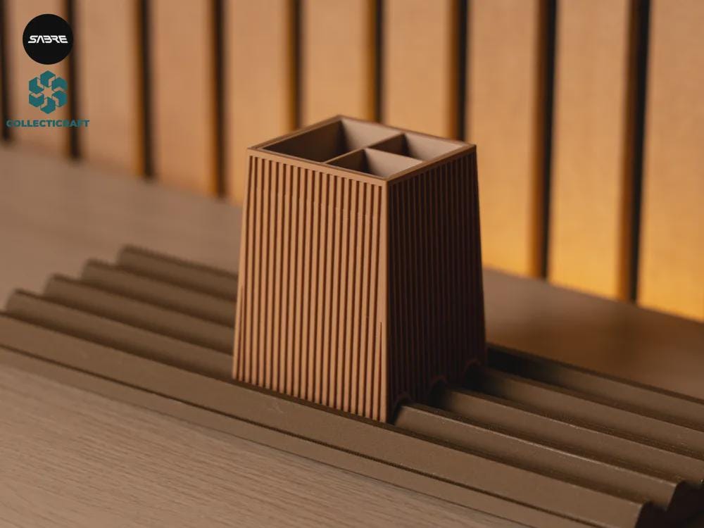 MOKU Modular Desk Pen Holder • 3D-gedruckter Stiftehalter • Desk Accessoire • Organizer Modul • Homeoffice Setup aus PLA, Kunststoff, Plastik, Nachhaltig – 3D-Druck von G3DprintsDE