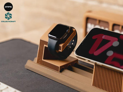 MOKU Modular Desk Apple Watch Charger Dock • 3D gedruckte Ladehalterung • Desk Accessoire • Homeoffice Organizer aus PLA, Kunststoff, Plastik, Nachhaltig – 3D-Druck von G3DprintsDE