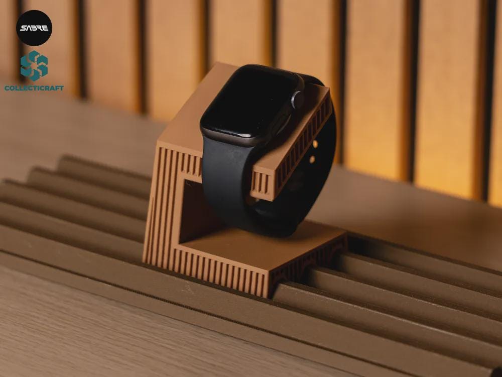 MOKU Modular Desk Apple Watch Charger Dock • 3D gedruckte Ladehalterung • Desk Accessoire • Homeoffice Organizer aus PLA, Kunststoff, Plastik, Nachhaltig – 3D-Druck von G3DprintsDE