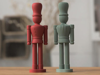 Handgefertigte Nussknacker-Dekoration - Weihnachtsdeko 3D Druck Adventsdekoration Geschenkidee aus PLA, Kunststoff, Plastik, Nachhaltig – 3D-Druck von G3DprintsDE