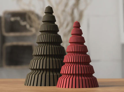 Japandi Weihnachtsbaum | Minimalistische Weihnachtsdeko | 3D-gedruckter Baum aus PLA | Skandi Deko aus PLA, Kunststoff, Plastik, Nachhaltig – 3D-Druck von G3DprintsDE