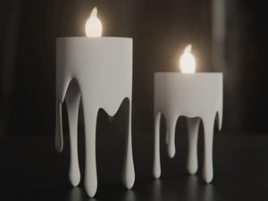 Schwebender Tropfenkerzen-LED-Teelichthalter 3D-Druck | Floating Drip Candle Tealight Holder | Wohnaccessoire Geschenkidee