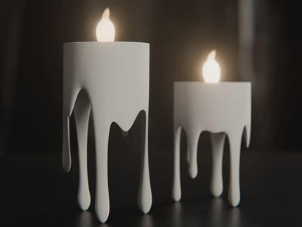 Schwebender Tropfenkerzen-LED-Teelichthalter 3D-Druck | Floating Drip Candle Tealight Holder | Wohnaccessoire Geschenkidee