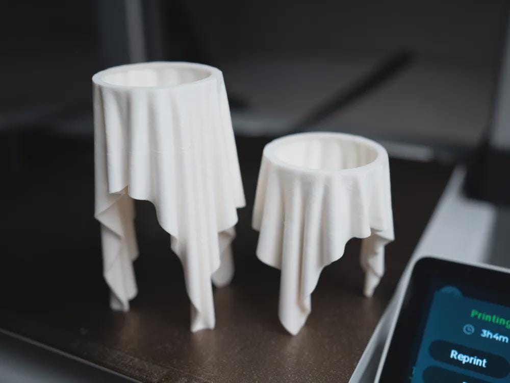 Schwebender Stoff-Kerzen-LED-Teelichthalter | Floating Cloth Candle Tealight Holder | 95 mm & 65 mm Größen