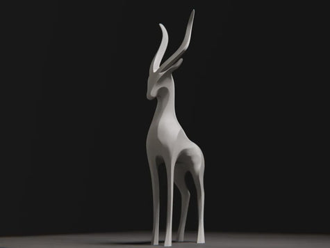 Patronus Antilope 3D-Druck Skulptur | Antelope PLA Figur | Wohn-Dekoration Geschenkidee