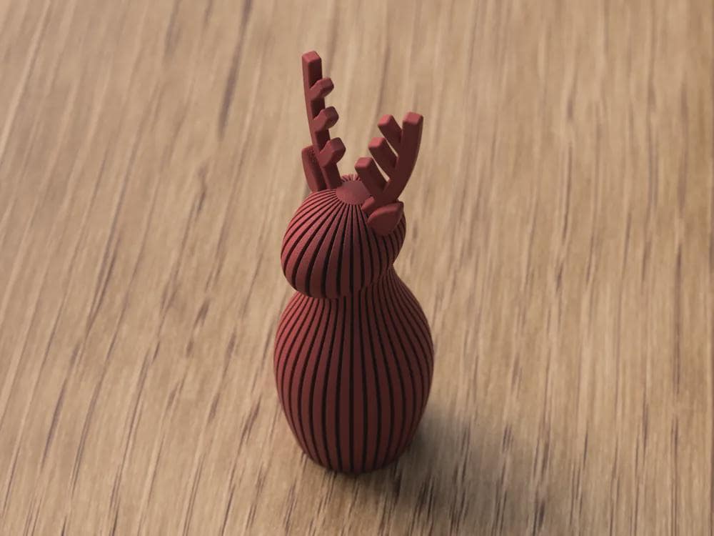 Minimalistische 3D Rentier Deko – Japandi Weihnachtsfigur – 3D Druck Hirsch – Skandi Xmas Dekoration – 2 Größen aus PLA, Kunststoff, Plastik, Nachhaltig – 3D-Druck von G3DprintsDE
