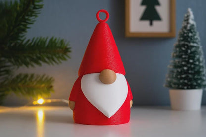 Minimalistische 3D-gedruckte Weihnachtsgnom – Skandi/Scandi Weihnachtsdeko – 2 Größen wählbar aus PLA, Kunststoff – 3D-Druck von G3DprintsDE