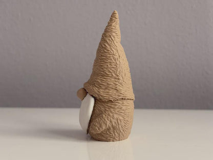 3D gedruckter Weihnachtsgnom – Minimalistische Weihnachtsfigur – Skandi & Japandi Deko – Christmas Gnome with Hairs – Moderne Winterdeko aus PLA, Kunststoff – 3D-Druck von G3DprintsDE