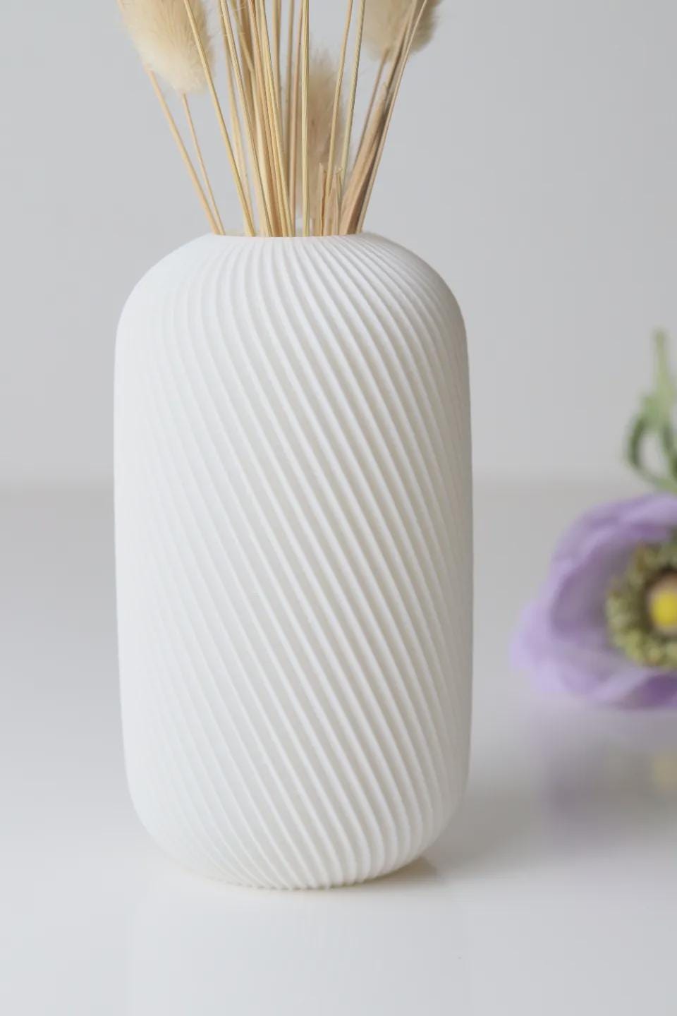 3D gedruckte Rossella Vase – Moderne Deko Vase – Skandi & Japandi Wohnaccessoire – BotanyChic Design – Minimalistisch, in 6 Größen aus PLa, Kunststoff – 3D-Druck von G3DprintsDE