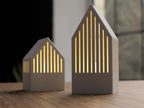 Japandi LED Teelichthaus • 3D-gedruckte Dekoration • Skandi Stil • Minimalistische Weihnachtsdeko • Geschenkidee aus PLA, Kunststoff, Plastik, Nachhaltig – 3D-Druck von G3DprintsDE