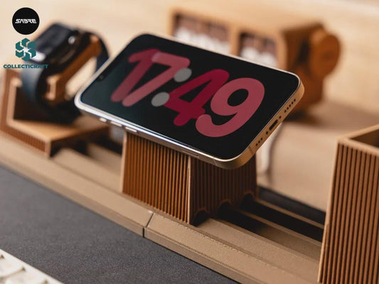 MOKU Modular Desk MagSafe Phone Holder • 3D-gedruckte Halterung für iPhone mit MagSafe • Desk Accessoire • Homeoffice Organizer aus PLA, Kunststoff, Plastik, Nachhaltig – 3D-Druck von G3DprintsDE