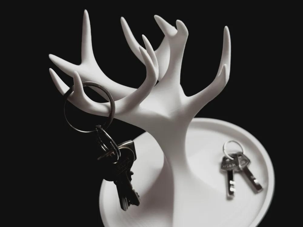 Schlüssel- und Schmuck-Organiser Baum | 3D-Druck „Key Jewelry Organizer Tree“ – Wohnaccessoire & Ordnungshilfe