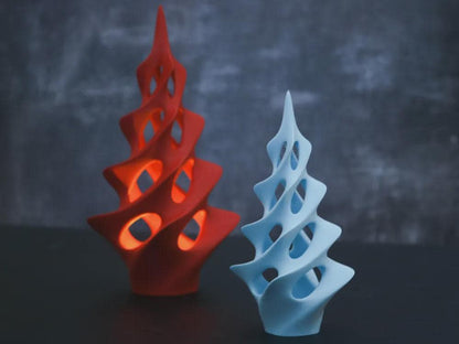 Weihnachts-Baum LED Teelichthalter 3D-Druck | Christmas Tree Tealight Holder PLA | Wohn-Deko Geschenkidee