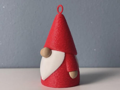 Minimalistische 3D-gedruckte Weihnachtsgnom – Skandi/Scandi Weihnachtsdeko – 2 Größen wählbar aus PLA, Kunststoff – 3D-Druck von G3DprintsDE