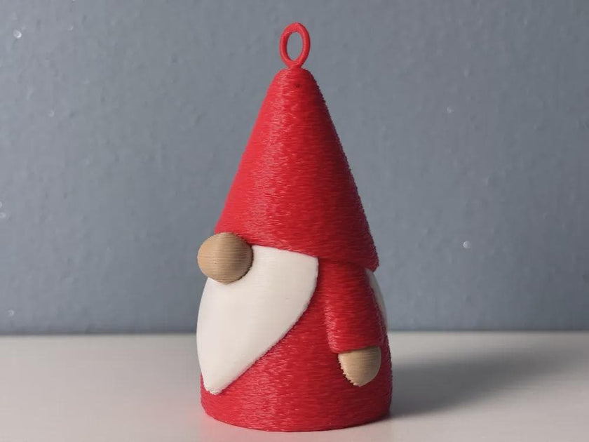 Minimalistische 3D-gedruckte Weihnachtsgnom – Skandi/Scandi Weihnachtsdeko – 2 Größen wählbar aus PLA, Kunststoff – 3D-Druck von G3DprintsDE